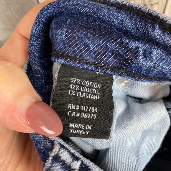 Rails The Getty Wide Leg Denim Jeans in Moonlit Ocean Blue Dark Wash Size 28. - Picture 9 of 16